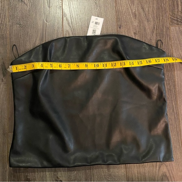 NWT Dynamite strapless top tube top faux leather women’s XL strapless tank top - Picture 4 of 8